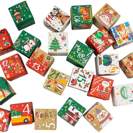 24 Christmas Advent Calendar Gift Boxes, DIY 24-Day Countdown for Holiday Surprises
