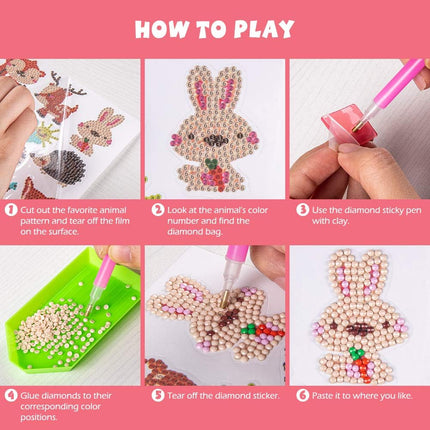 Diamond Art Kit for Kids – DIY Sticker Craft by Numbers, Ages 6–12