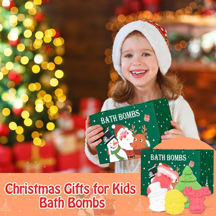Mini Christmas Bath Bombs Gift Set 14PCS | Fun Holiday Fizzies for All Ages