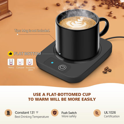 Smart Electric Mug Warmer – Keeps Coffee, Cocoa, Milk at the Perfect Temp