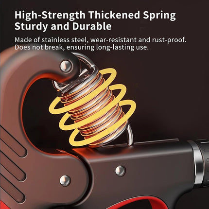 Hand Grip Strengthener with Adjustable Resistance & Digital Counter for Athletes