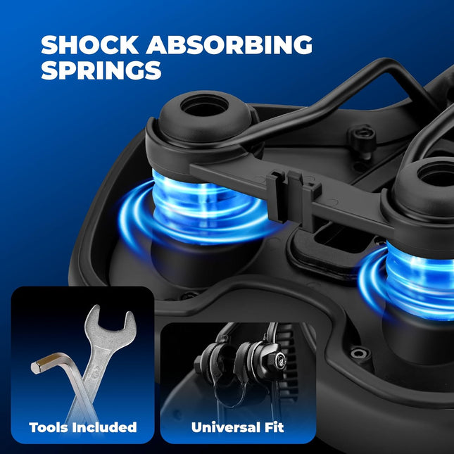 Ergonomic Bike Seat Cushion: Dual Shock Absorbing Memory Foam for Peloton & Road Bikes