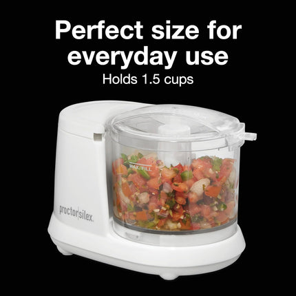 Electric Vegetable Chopper 1.5 Cup – Mini Food Processor for Chop & Puree