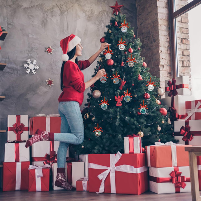 50-Piece Clear Acrylic Ornaments Set – 3-Inch Round Blank Circle Discs with Stickers for DIY