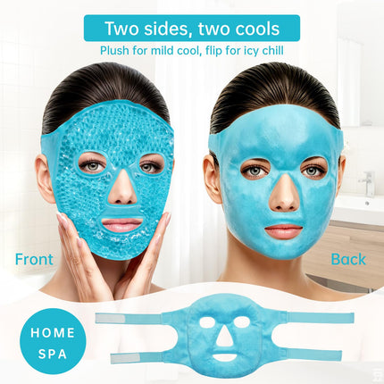 Cooling Gel Eye Mask for Facial Puffiness, Dark Circles and Post-Treatment Care