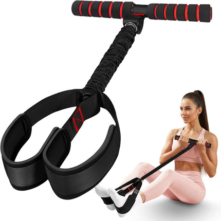 Pedal Resistance Bands with Handles for Full Body Home Workout and Strength Training