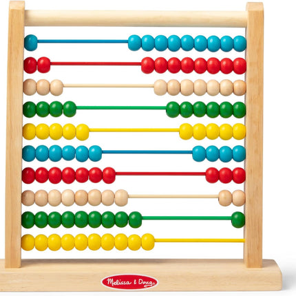 Classic Wooden Abacus 100 Beads Kids Math Learning Toy Preschool Activity