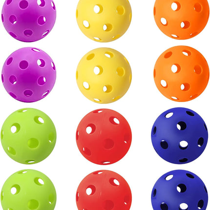 Practice Plastic Baseballs Hollow Airflow Training Balls for Batting Pitching