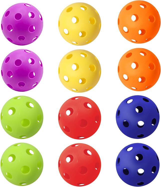 Practice Plastic Baseballs Hollow Airflow Training Balls for Batting Pitching