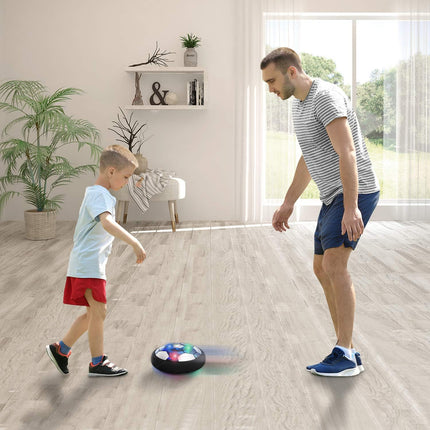 Hover Soccer Ball Air Powered LED Floating Indoor Outdoor Kids Training Toy