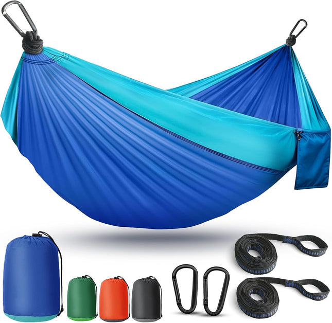Lightweight Camping Hammock with Tree Straps Portable Nylon Travel Swing