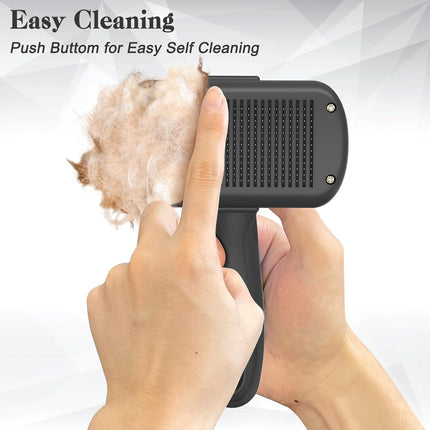 Self-Cleaning Shedding Brush – Skin-Friendly Grooming Tool for Dogs & Cats