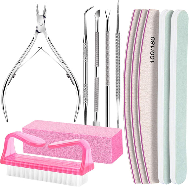 Nail Care Kit for Women – Cuticle Nippers, Files, Buffer, Trimmer, and Manicure Tools