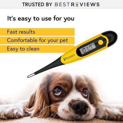 Dog & Cat Thermometer – Accurate Fever Detection, Waterproof, Fast 20 Sec Readings