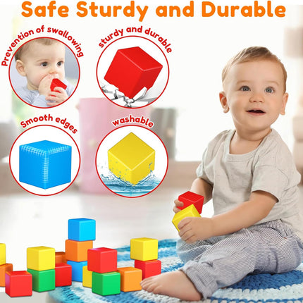 Magnetic Cubes for Toddlers – Sensory & Educational Building Blocks 3-5+
