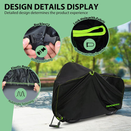 Bike Cover Waterproof UV Dust Windproof Bicycle Storage Protection XL