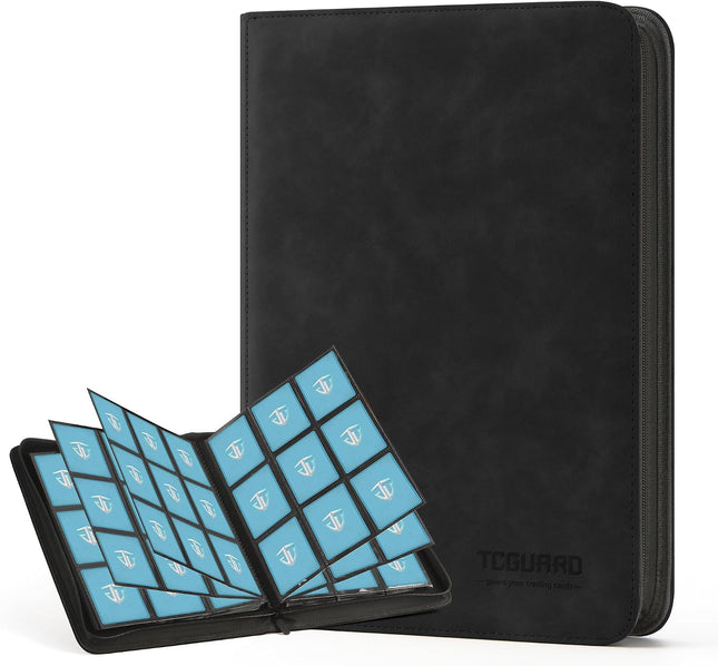 540 Card Binder with Zipper, 9-Pocket Trading Card Album for TCG, Sports Cards