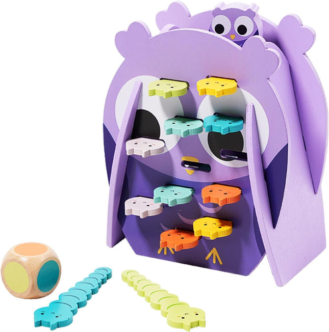 Owl Rescue Stacking Toy – Montessori Wooden Game for Kids & Family