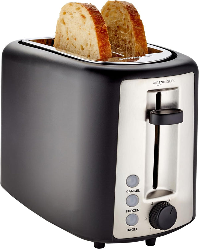 2-Slice Toaster with Bagel Function, Defrost, Cancel Buttons & Crumb Tray