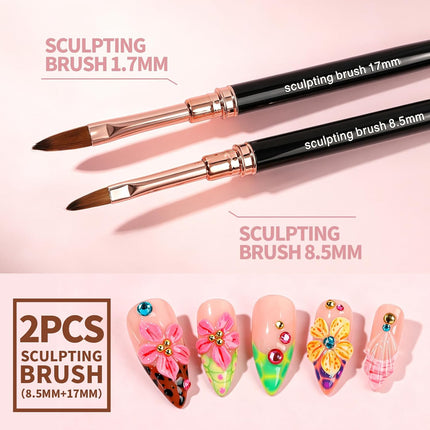 29PCS Nail Art Tools Set, Striping Tape, Liner Brushes & Dotting Tools for DIY Designs
