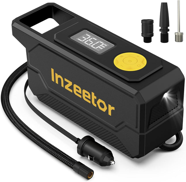 150 PSI Tire Inflator Portable Air Compressor, 12V Digital Auto Shutoff Pump