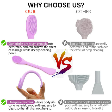 Silicone Facial Mask Brush – Double-Head Spatula for Creams & Masks