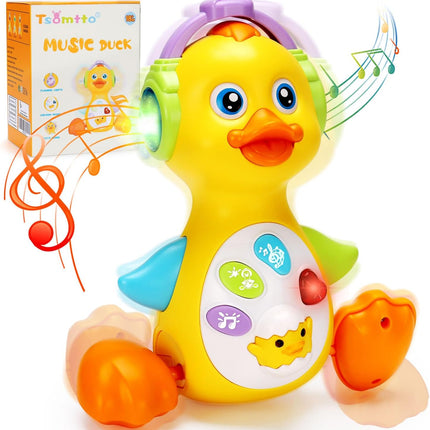 Baby Musical Light-Up Duck Toy – Learning & Dancing Toy for 0–12 Months