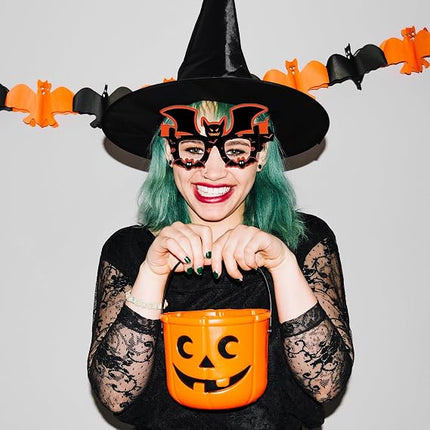 8-Piece Halloween Sunglasses, Pumpkin Spider Ghost Bat Skull Eyeball Party Props