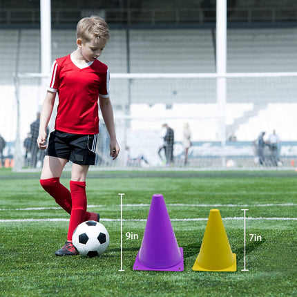 84/42Pc Football Training Cones Set, Disc Cones with Carry Bag for Sports