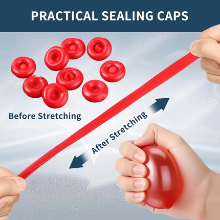 35 Pieces Caulk Caps – Tube Covers for Sealing & Preserving Caulk (Red)