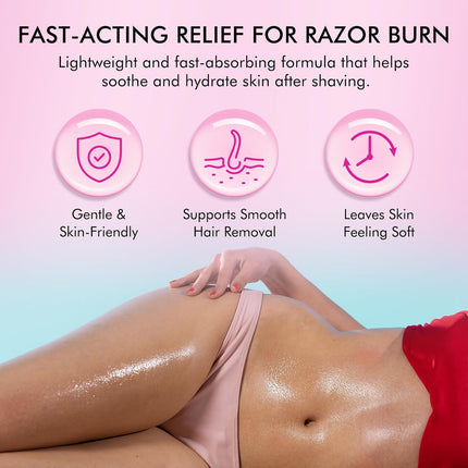 Strawberry Vanilla After Shave Oil – Gentle Hydrating Shave Serum for Women