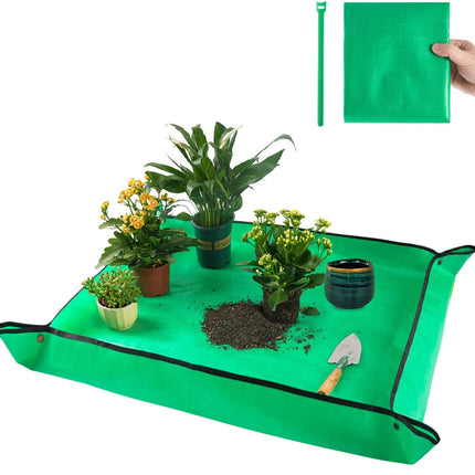 39.5" X 31.5" Large Repotting Mat – Portable Potting Tray for Plant Transplanting