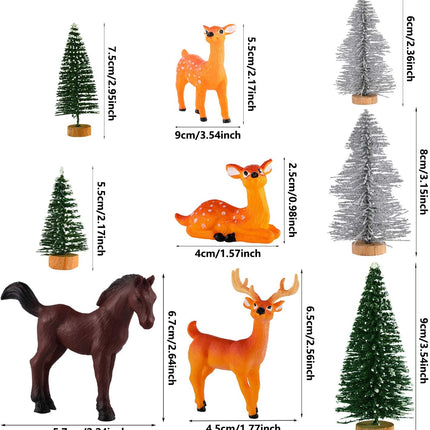 18-Piece Forest Animal Figurines – Realistic Woodland Toys for Kids