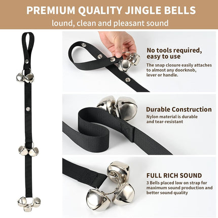 Dog Doorbells for Potty Training – Upgraded Puppy Bells with 3 Length Adjustments