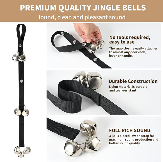 Dog Doorbells for Potty Training – Upgraded Puppy Bells with 3 Length Adjustments