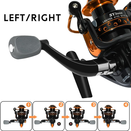 Ultra Smooth 12+1 BB Spinning Reel for Summer & Ice Fishing Adventures