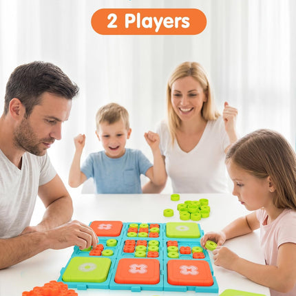 9 in 1 Detachable XO Board Game Travel Family Game for Kids Ages 6+