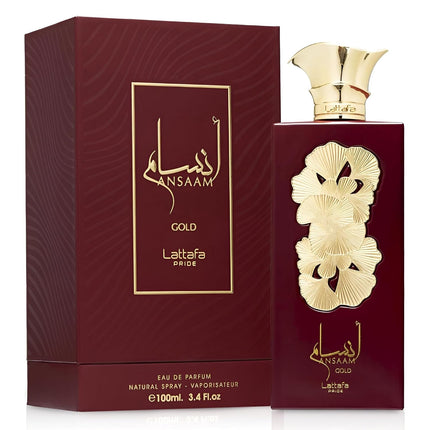 Lattafa Pride Ansaam Gold Perfume Unisex 100ml Eau de Parfum Fruity Floral Scent