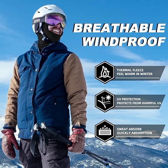 Cold Weather Balaclava – Windproof Thermal Ski Mask & Neck Warmer