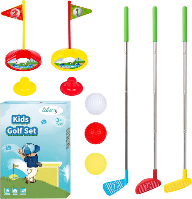 Toddler Golf Set – Retractable Clubs for Kids 2-5, Indoor & Outdoor Fun