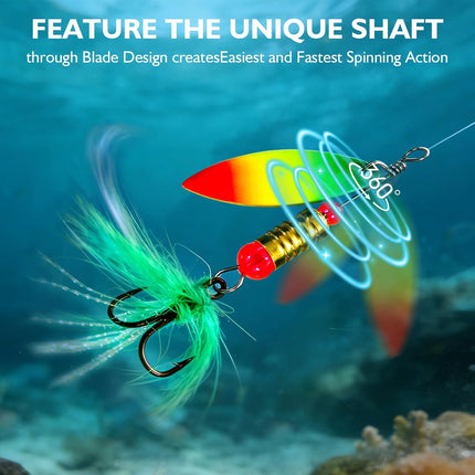 2026 New Fishing Lures Spinner Baits for Bass, Trout, Salmon, Pike & Walleye