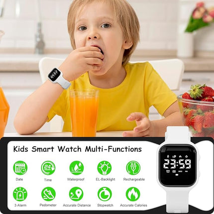 Kids Digital Sport Watch, Fitness Tracker, Alarm, Stopwatch, Waterproof