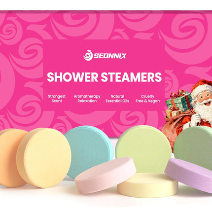 Shower Steamers 8 Pack – Aromatherapy Shower Bombs for Relaxation & Spa
