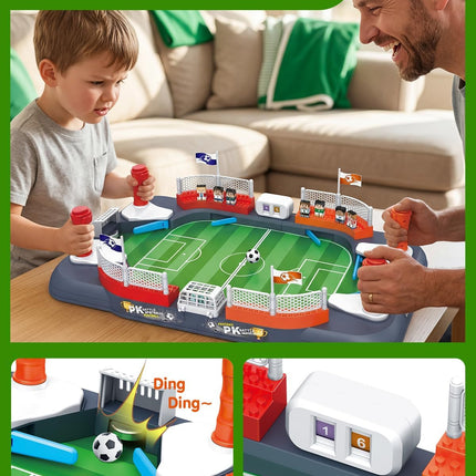 Soccer Board Game with Player Figures Mini Foosball Table Toy for Kids