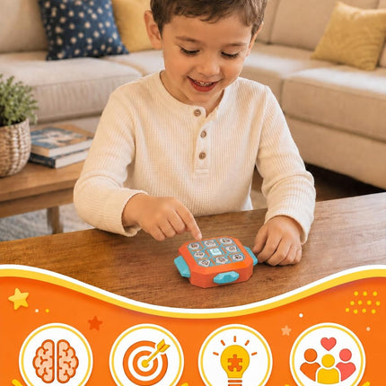 5-in-1 Portable Tic Tac Toe Memory Game Toy for Boys Girls Travel
