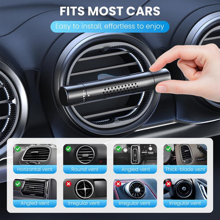 Car Air Freshener Diffuser – Vent Clips for Essential Oils, Universal Fragrance Gift