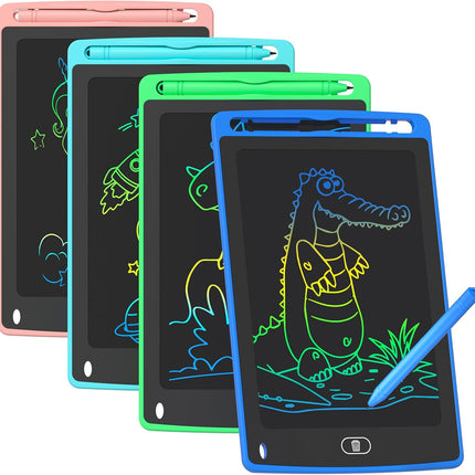 4-Pack LCD Writing Tablet – 8.5" Doodle Board for Kids Ages 3–8