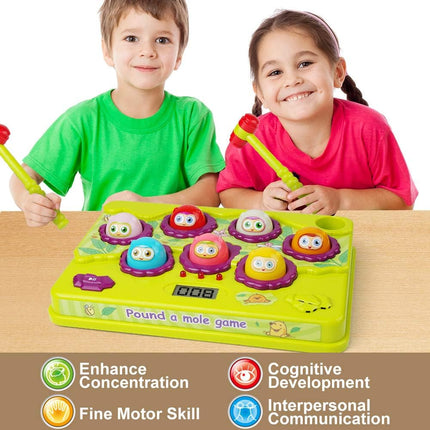 Interactive Pound-a-Mole Game – Light-Up Musical Toy for Kids 3–5