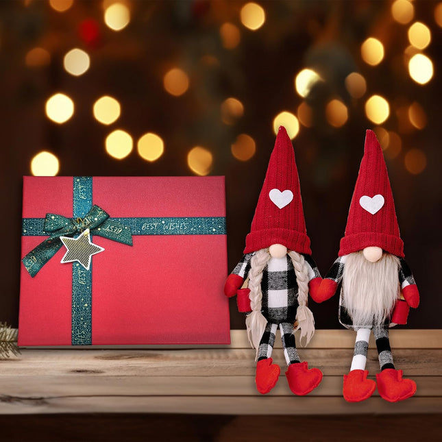 2PCS Christmas Gnomes Home Decor – Cute Fall & Holiday Decoration for Room