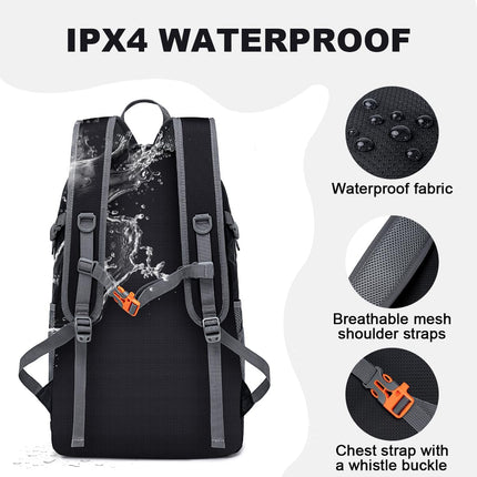 Travel Backpack – Ultra Lightweight, Foldable, Waterproof for Men & Women